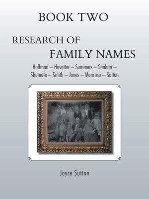 cover image of Research of Family Names, Book 2